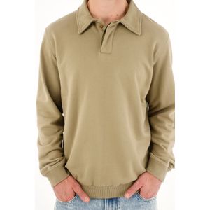 Buzo tipo polo verde para hombre