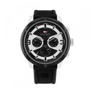 Reloj Tommy Hilfiger Wild 1792074 Hombre – 50?mm Acero y Caucho, Chrono, Fecha/Día,