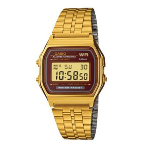 Reloj Casio A-159WGEA-5DF – Vintage Digital Dorado Unisex, Cronómetro 1/100?s, Luz LED