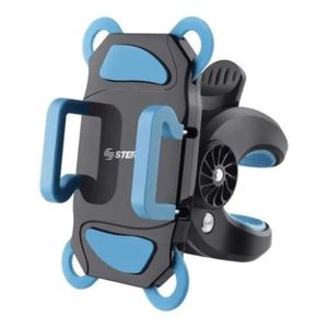 Soporte Steren De Bicicleta Para Celular Azul Pod-298