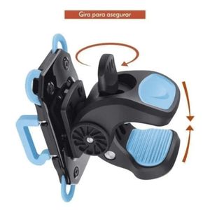 Soporte Steren De Bicicleta Para Celular Azul Pod-298
