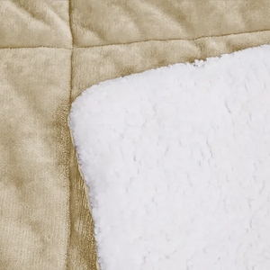 Cubrelecho Plumón Térmico Doble Funda Almohadas Cama Doble Innovo Home Beige Crema