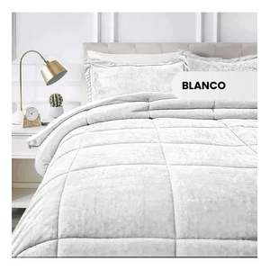Cubrelecho Plumón Térmico Doble Cara Con Funda De Almohadas Para Cama Doble Innovo Home