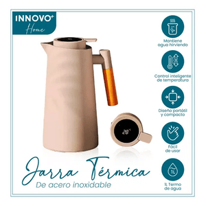 Termo Tetera Termica Conserva Calor Con Indicador Led Temperatura 1 Litro Innovo Home