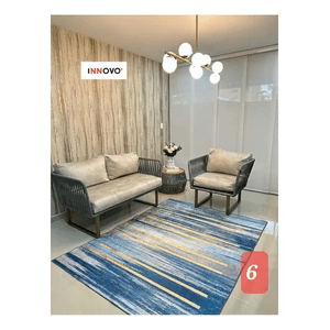 Tapete Decorativo Antideslizante Para Hogar Multicolor Six 2 Mt X 1.5 Mt Innovo