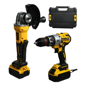 Taladro Con Pulidora Inalambrica 2 Baterias Con Estuche Profesional Innovo