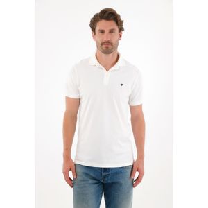 Polo en tela piqué licra crudo para hombre