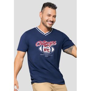 Camiseta Hombre Azul Profundo Mp 110975