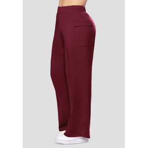 Pantalón Sudadera Mujer Vinotinto Fi 7338