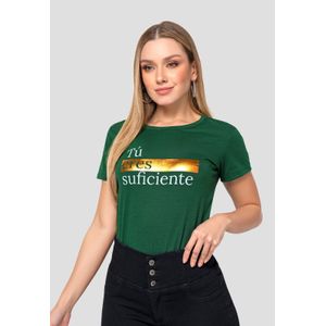 Camiseta Mujer Verde Pino Mp 111096