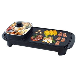Asador Parrilla Electrica Para Asados Negro 2 EN 1 Con tapa