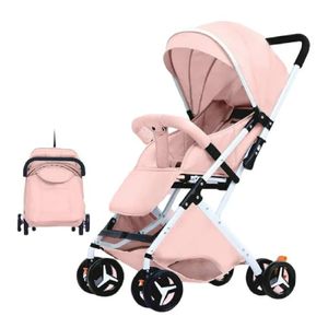 Coche Paseador Para Bebe Tipo Maleta + Toldillo PD6609-2 Rosado