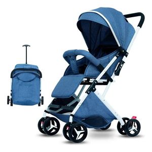 Coche Paseador Para Bebe Tipo Maleta + Toldillo PD6609-2 Azul