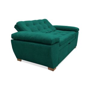 Sofa Cama Multifuncional Magnin 180x95x80 cm  Verde + Cojines