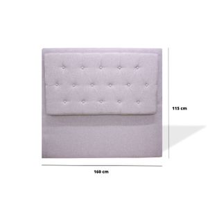 Espaldar Kaser de piso 160 Gris Claro