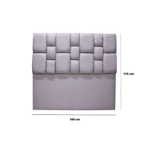 Espaldar Kramer de piso 160 Gris Claro