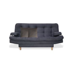 Sofa Cama Hauser 3 Posiciones 120x185 cm Brazos Gris