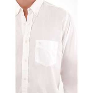 Camisa de botones blanca para hombre