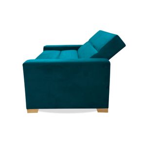 Sofa Cama Multifuncional Aubry 150x94 cm Turquesa + Cojines