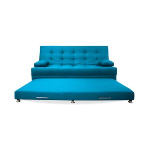 Sofa Cama Portmann Nido Tarima 190x95 cm Turquesa + Cojines