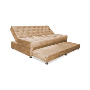Sofa Cama Rossier Nido Tarima  180x94x80 cm Camel + Cojines