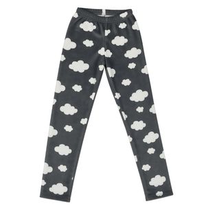 Pijama de nubes gris para niña