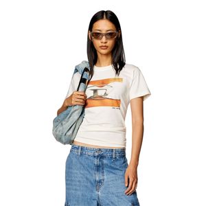 Camiseta Manga Corta Para Mujer T-Regs-N3 Diesel
