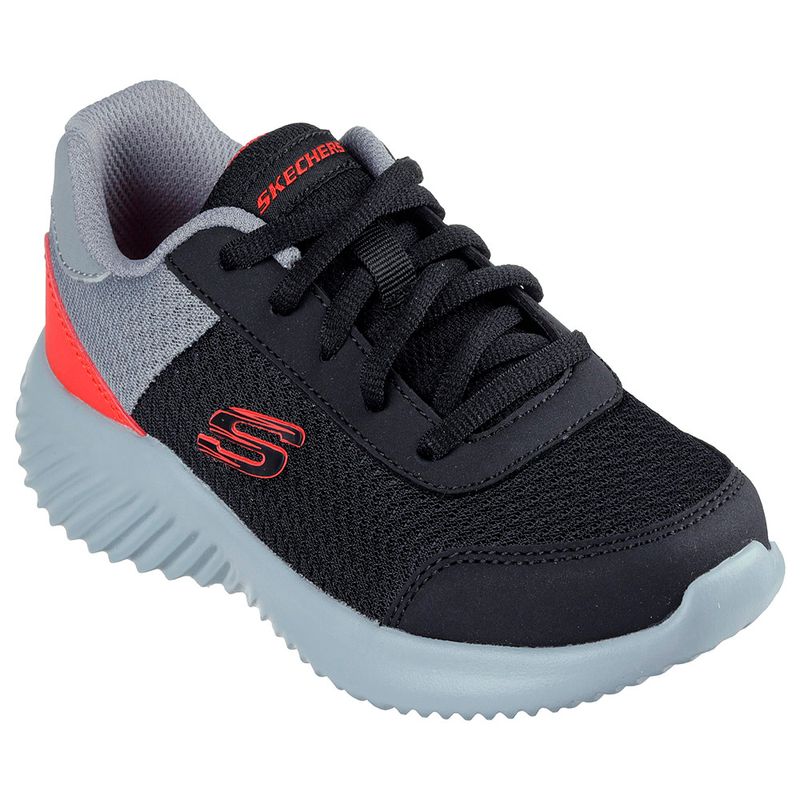 TENIS-SKECHERS-NIÑO-403909L-BKRD-BOUNDER