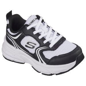 TENIS SKECHERS NIÑA 303693L-BKW RETRO GR