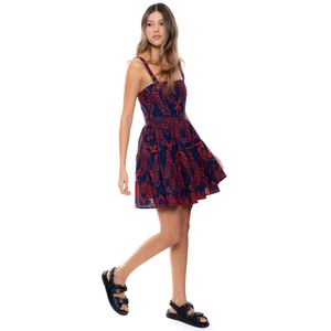 Vestido Corto DeTiras Bordado