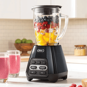 Licuadora Oster Reversible 700W BLSTPYG1309B con Vaso de Vidrio y Programas Automáticos