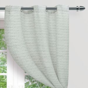 Cortina Lienzo Argolla Gris Medida 2.65 x 2.15 Aprox.