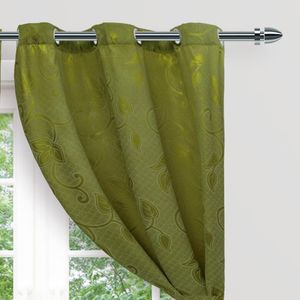 Cortina Pergamino Verde Argolla Medida 2.65 x 2.15 Aprox.