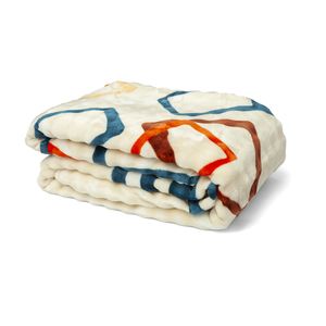 Cobija Burbuja Trama Urbana  En Beige 1.80 x 2.00