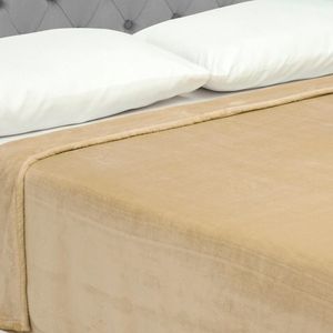 Cobija Piel De Durazno Dorado 1.80 x 2.00