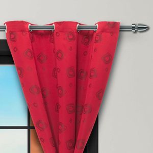 Cortina Yacar Vinotinto Argolla Medida 2.65 x 2.15 Aprox.