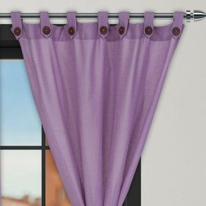 Cortina Ramia Boton Ancestral Morado Clasica Medida 2.65 x 2.15 Aprox.