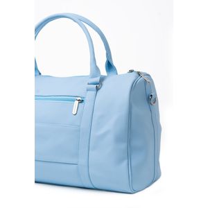 Maleta de Mano Viajera Jormands Duffel Bag de Cuero Vegano Azul Bebe