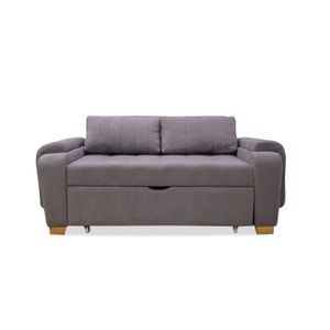 Sofa Cama Multifuncional Stauffer 180x94x80  Gris + Cojines