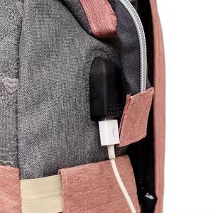 Pañalera Multifuncional Bolso Morral Bebe 8031 Gris