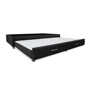 Cama Tarima Nido Comfort 100 Sencillo Negro