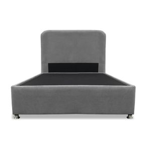 Cama Tarima Nido Comfort 120 Semidoble mas Espaldar Gris