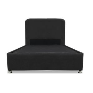 Cama Tarima Nido Comfort 100 Sencillo mas Espaldar Negro