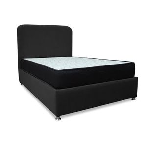 Combo Basecama y Colchon Comfort 100 Sencillo Negro mas Espaldar