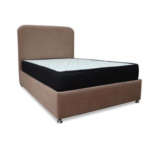 Combo Basecama y Colchon Comfort 120 Semidoble Camel mas Espaldar