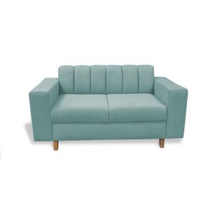 Sofa Noah 2 Puestos Menta + Cojines