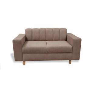 Sofa Noah 2 Puestos Camel + Cojines