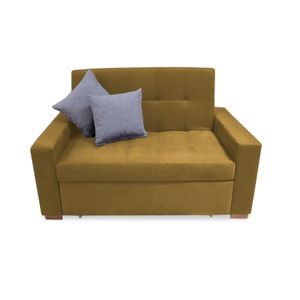 Sofacama Atalanta Multifuncional Carrito Camel + Cojines