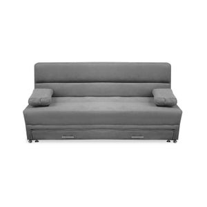 Sofacama Ferreira Nido Tarima 3 Posiciones Gris + Cojines