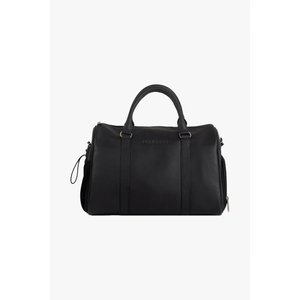 Maleta de Mano Viajera Jormands Mini Duffel Bag de Cuero Vegano Negro